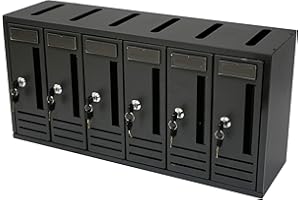 MEFRA 1 PZ Di CASSETTA POSTALE COMPO 6 POSTI ANTRACITE