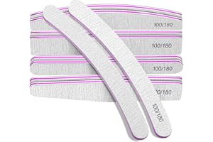 ‎FANDAMEI FANDAMEI Nagelfeilen für Gelnägel, Nagelfeile 100/180, Feilen für Gelnägel, Nagelfeilen Set, Nail File, Nagelfeile Gelnägel, für Maniküre & Pediküre, Haustiere, 10 Stücke
