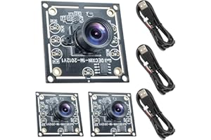 VexNook 3 Teiliges Kameramodul 100 Grad OV9732 - Hohe Bildklarheit mit 720P HD Chip, 1MP Auflösung, USB-Treiber, mit 2 Meter Kabel Kompatibel mit Autodarts.Io, für vielseitige Anwendungen