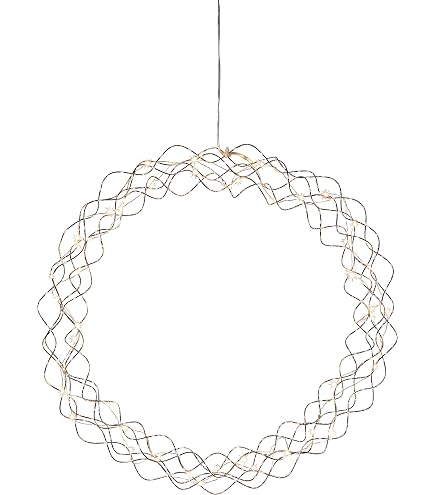 Fensterleuchter 'Selma' – 5-flammig, Weiß/grau, Ca. 40 X 25 Cm, Skandinavisches Design Für Weihnachten