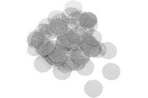 sourcing map Pipe Screen Stainless Steel Screens, 1/2 Inch (12.7mm) Diameter for Pipe Filter, Pack of 60