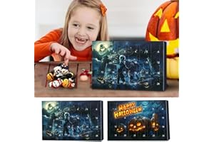 WUKESIFY Advent Calendar 2023 | 24 Days Halloween Countdown Halloween Toys With 24 Dolls Halloween Toys | 24 Days Halloween Countdown Advent Calendar | Perfect For Party Favor