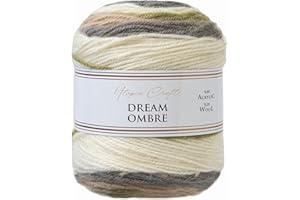 Utopia Crafts Dream Ombre Aran Multicolour Brushed Knitting and Crochet Yarn, 150g (Earth Combo)