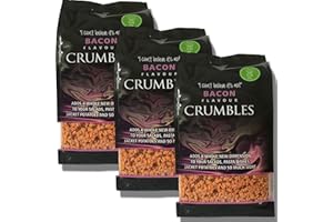 3 Packs of Pbmg Bacon Bits Flavour Crumbles 240g - Bacon Crumbles | Bacon Bits Salad Topper by The Great British Kitchen