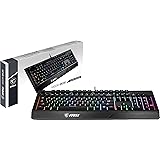 MSI Vigor GK20 IT Tastiera Gaming ergonomica con retroilluminazione RGB, poggiapolsi, hotkey multimediali, anti-ghosting 12 t