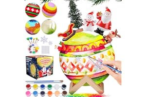 ONLYFUN Weihnachts-Bastelset für Kinder, Mondlicht mit Weihnachtsmann Zubehör, personalisierbares Garten-Nachtlicht im festlichen Design, ideal für Mädchen von 6-12 Jahren