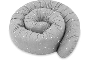 TOTSY BABY Poduszka do spania na boku 200 cm bawełna - poduszka długa wałek do spania pod kark Galaktyka