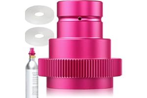 ‎LULIZZIE CO2 Quick-Adapter, Schnelladapter für CO2 Soda kompatibel mit Duo/Terra/Art, Sodastream Adapter 425g Zylinder 60L Trapezgewinde TR21-4, Rosa,F-QC1.0-P