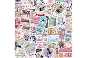 AOOTUERL Dark Romance Lettura Adesivi per Kindle, 150 adesivi retrò in vinile Waterprof, Adesivi per reading Libri, vinile/Impermeabile, per bottiglie d'acqua/libri/laptop/scrapbook/skateboard