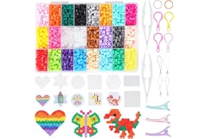 5 mm strykpärlor set 4 300 stycken 24 färger pluggpärlor med plugin-platta och mönster kreativa strykpärlor set för pyssel ha