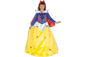 Ciao 18375.4-6 Kostium księżniczki Królewny Śnieżki (4-6 lat), żółty/niebieski/czerwony, anni