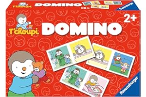 Ravensburger - Jeu Educatif - Domino - T'choupi - Un premier jeu éducatif mêlant observation, association et mémorisation - A partir de 3 ans - Multicolore - 24311