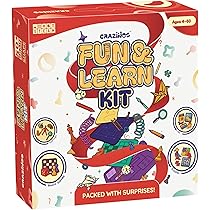Buy CRAZINOS 100 in 1 Educational Learning Games Kit | 6 in 1