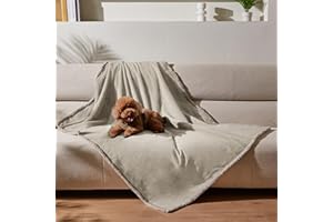 ‎KRITTER PLANET Kritter Planet Hundedecke Wasserdicht, Liebesdecke Sex Decke Wasserdicht, Waschbar Kuscheldecke Sofaschutz Tagesdecke für Sofa Autositz Couch Bett, L 120x150cm Große Decke, Kamel/Taupe