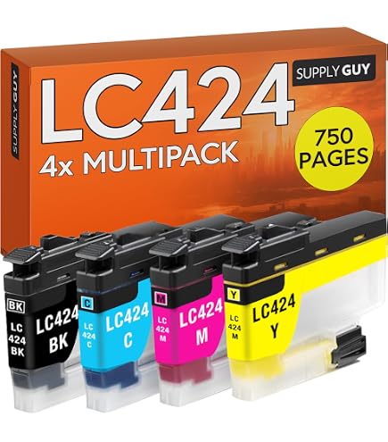 LCL Kompatible Tintenpatronen LC-424 (3x Schwarz) Für Brother DCP-J1200W / DCP-J1200WE Drucker - Farbstofftinte, Ca. 750 Seiten