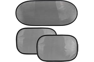 Bebe Style Car Side Window Sun Shade, Car Sun Shades for Babies, Glare Blocker and UV Rays Protector for Kids, Adults or Pets, Universal Fit, 3-Pack