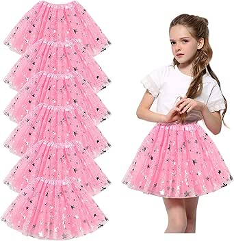 Mädchen Tüllrock Mit Pailletten - Ballettrock Für Tanz & Prinzessin Kostüm