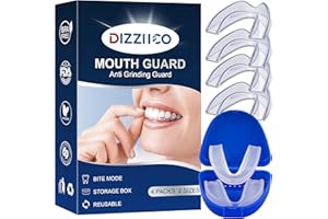 FULLANTI Knirscherschiene Für Nacht, 4 Stück, 2 Größen, Mouth Guard, Benutzt für Reduziert Zahnschiene Knirschen, Effektiv Schnarchstopper Beisschiene Zähne, Wiederverwendb und Verbessert den Schlaf