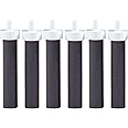 Brita Water Filter Replacements for Water Bottles, Lasts 2 Months, Reduces Chlorine Taste and Odor, 6 Count