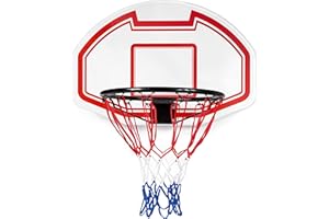 BESTIF Tablica do koszykówki Zestaw do gry w kosza Obręcz z siatką + tablica