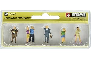Noch - 15574 - Modélisme Ferroviaire - Gens avec Leurs Portables - 6 Figurines sans Banc
