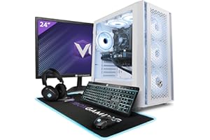 Vibox IV-54 PC Gamer - 24" Écran Pack - 8 Core Intel i9 11900 Processeur - Nvidia RTX 3060 OC 12Go - 16Go RAM - 1TB NVMe SSD - Windows 11 - WiFi