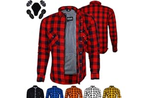 BIKERS GEAR AUSTRALIA PHILLIP ISLAND BG Bikers Gear Veste de moto – Chemise de moto en Kevlar 280 g/m² Dupont™ Kevlar® Aramide avec protection CE