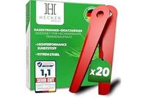 Heckenpracht® Rasentrimmer Ersatzmesser aus High-Performance-Kunststoff passt für Einhell Rasentrimmer | Extrem bruchsicher & Langlebig | Rasentrimmer Ersatzmesser