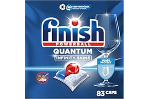 ‎FINISH Finish Quantum Infinity Shine Spülmaschinentabs – kraftvolle Reinigung, Fettlösekraft und Glanz – 83 Finish Caps