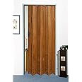 Pvc Folding Door (Sliding) 210CM X 100CM Dark Oak