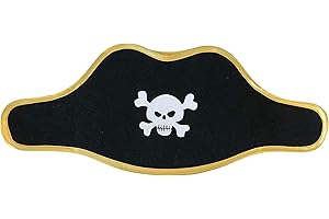 Liontouch - Chapeau Pirate - Capitaine Rayure Rouge | Jouet d'imitation avec Motif de crâne | Déguisements, Robes de Fantaisie et Costumes