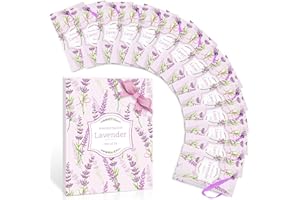Scent-Hi Sacchetti Profumati Aroma Lavanda per Profumare Vestiti Armadi, Cassetti, Stanze da Bagno, Auto (14 bustine)