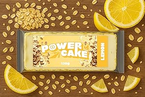 Foodtastic Power Cake Lemon (10 x 120g) | leckere, saftige Haferriegel | handgemachte Flapjack Energieriegel aus Haferflocken