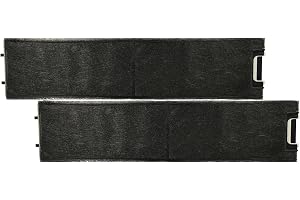 vhbw 2 x aktivt kolfilter kompatibla med Miele DA 3486, DA 3490, DA 3490-90, DA 3491, DA 3492, DA 3496 köksfläkt - 49 x 11,3 x 2,8 cm