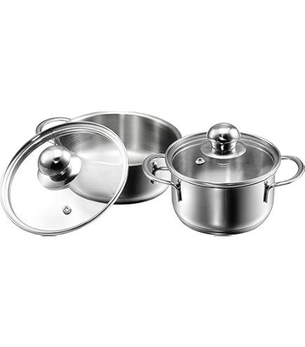 Hascevher Kochtopf Topf Induktion Edelstahl 18/10 Gemüsetopf Fleischt, 25,54