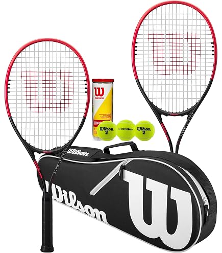 Raquette De Tennis Wilson Tour Slam Adulte - Tête Surdimensionnée 110 Pouces² - Taille De Grip 4 1/4 - Neuf