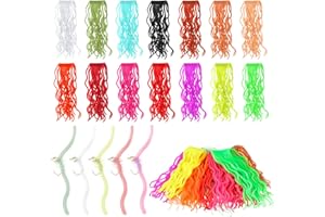 SKYLETY 280 Stück 14 Farben Bein Squirmy Wormy Fliegenbinden Materialien für weiche Wurmköder, Fliegenherstellung, weicher Köder, ultra-dehnbar, Angelwurm, Körper, Forellen, schwimmend