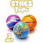 3 Adet Stres Topu PU Eğitici Avu&ccedil; G&uuml;&ccedil;lendirici Kedi Oyuncağı Yumuşak No Stres Toy Ball Top 6 cm