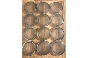 KETO RUBBER CASTORS 12 CLEAR RUBBER CASTOR CUPS Carpet Floor Chair Sofa Furniture Protectors Caster