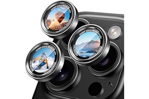 CACOE Kameraschutzhülle für iPhone 17 Pro Max/17 Pro/16 Pro Max/16 Pro/15 Pro Max/15 Pro/14 Pro Max/14 Pro, [Kratzfest] [Sturzsicher] [Stark haftend] (Schwarz)