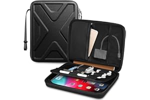 SITHON Etui na 11-calowy iPad Pro M4/M2/M1 2024-2018, 27.9 cm iPad Air M2 2024, 27.7 cm iPad Air 5/4, 27.7 cm/25.9 cm iPad 10/9. generacji, Galaxy Tab, twardy organizer do przenoszenia tabletu,