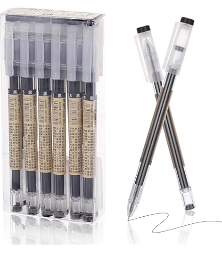 Shuttel Art Pastelgelpennen, klikbaar, 11 stuks, leuke pennen met zwarte inkt, 0,5 mm, dunne punt om te schrijven, aantekeningen en notities te maken, school, kantoor, thuis