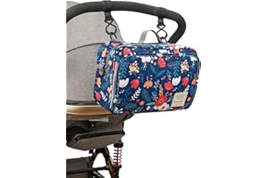 MANDARINMELON Bolso Carro Bebe Pequeño. Bolso Carrito de Bebé con Función de Bolso Maternidad. Organizador para Carro y Carrito Bebé. Bolsa Cochecito Multiusos Bolsa Hospital Maternidad. Silla