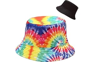 XYIYI Cute Bucket Hat Beach Fisherman Hats for Women, Reversible Double-Side-Wear