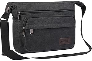 JAKAGO Wasserdichte Umhängetasche Herren,Multi-Tasche aus Segeltuch 15 Zoll Messenger Bag Arbeit Taschen für Herren & Damen,für Schule,Reisen,Arbeiten,täglicher Gebrauch
