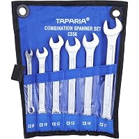 TRUSCO TMS-10S Combination Spanner Set - 10-Piece Standard Metric Wrench Set With Trivalent Chrome Finish - View #6