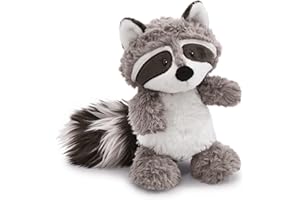 NICI 48394 Kuscheltier 25 cm Plüschtier für Mädchen, Jungen & Babys – Flauschiger Stofftier Waschbär zum Spielen, Sammeln & Kuscheln – Gemütliches Schmusetier, grau