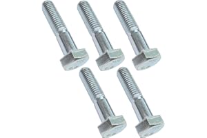 AERZETIX - C47523 - Juego de 5 piezas - Pernos M10x45 con rosca parcial - cabeza hexagonal - Ø10x45mm - DIN 931 -clase 8.8 - acero cincado - bricolaje - herramientas de montaje/ferretería