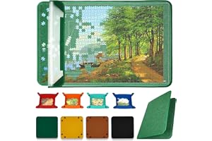 MOZOOSON Jigsaw Board 1 500 st pussel, hopfällbar pusselbräda, jiggsaw tillbehör till flytta och butik, jigsaw pussel förvari