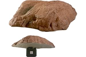 GARTENDEK Faux Rocher pour Le Jardin Et Arrière-Cour - Artificielle, Fausse Pierre pour La Décoration De Paysage, pour Cacher Les Utilitaires de Jardin, Couverture Ø 80cm XL-01, Rouge